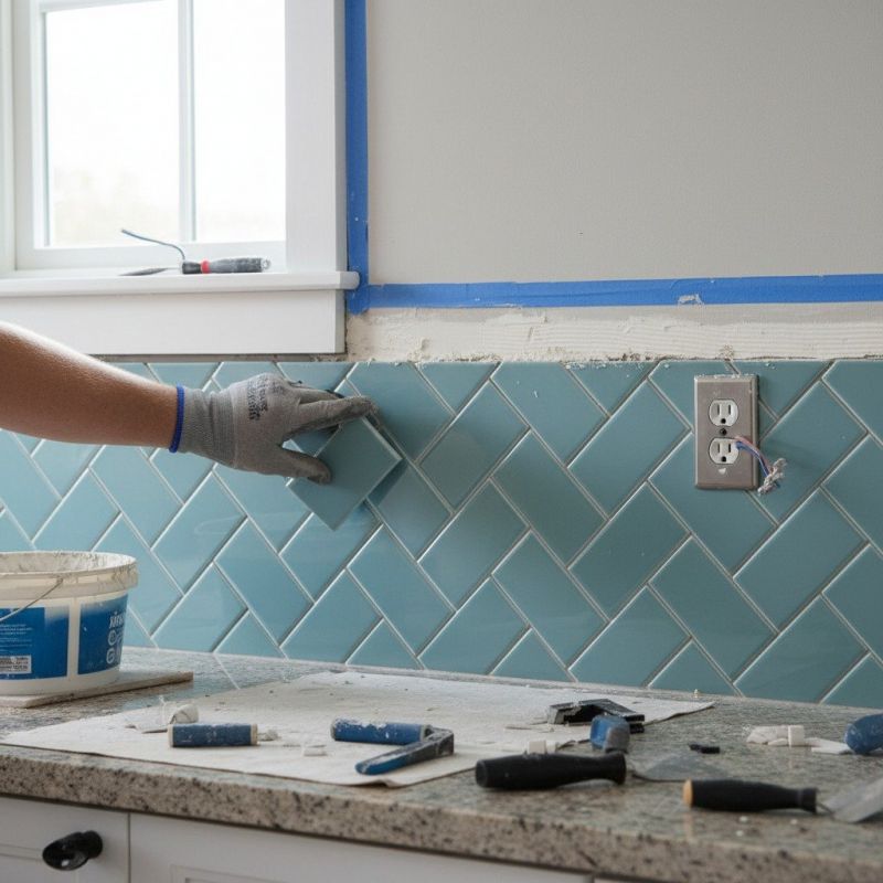 Tile Backsplash Installation in Wilmington, NC